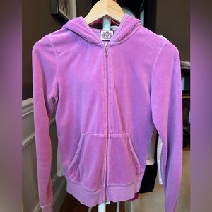 Juicy Velour Hoodie Purple size L